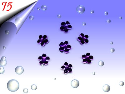 Strasssteinchen-Blume-Hellviolett-Nr75