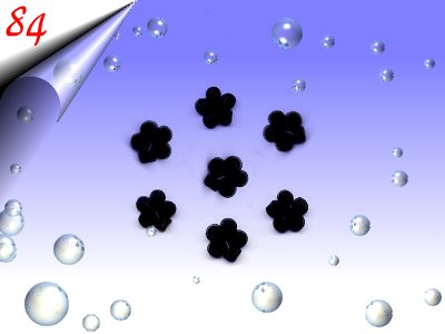 Strasssteinchen-Blume-Schwarz-Nr84