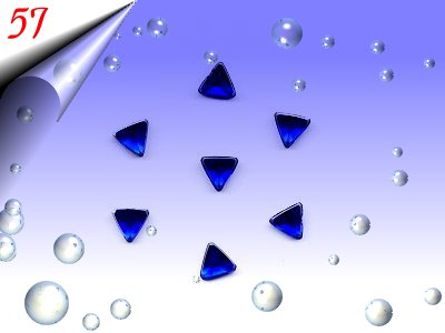 Strasssteinchen-Dreieck-Dunkelblau-Nr57