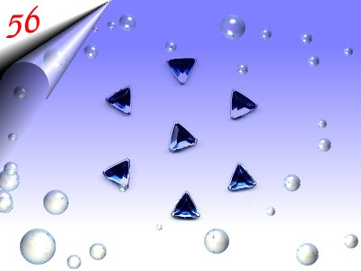 Strasssteinchen-Dreieck-Hellblau-Nr56