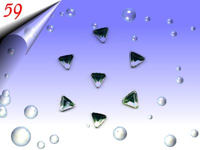 Strasssteinchen-Dreieck-Neongruen-Nr59