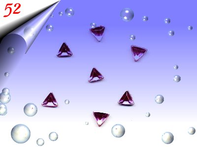 Strasssteinchen-Dreieck-Rosa-Nr52