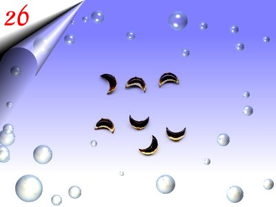 Strasssteinchen-Halbmond-Gold-Nr26