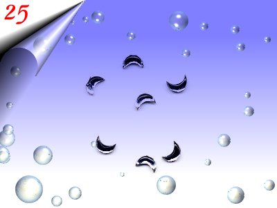 Strasssteinchen-Halbmond-Silber-Nr25