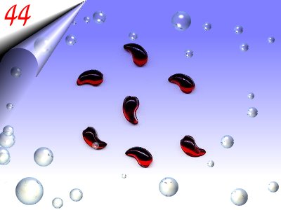 Strasssteinchen-Tropfen-Rot-Nr44