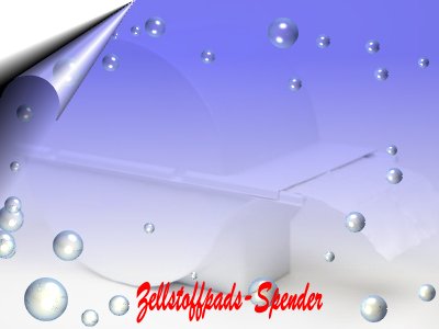 Zellstoffpads-Spender-Weiss